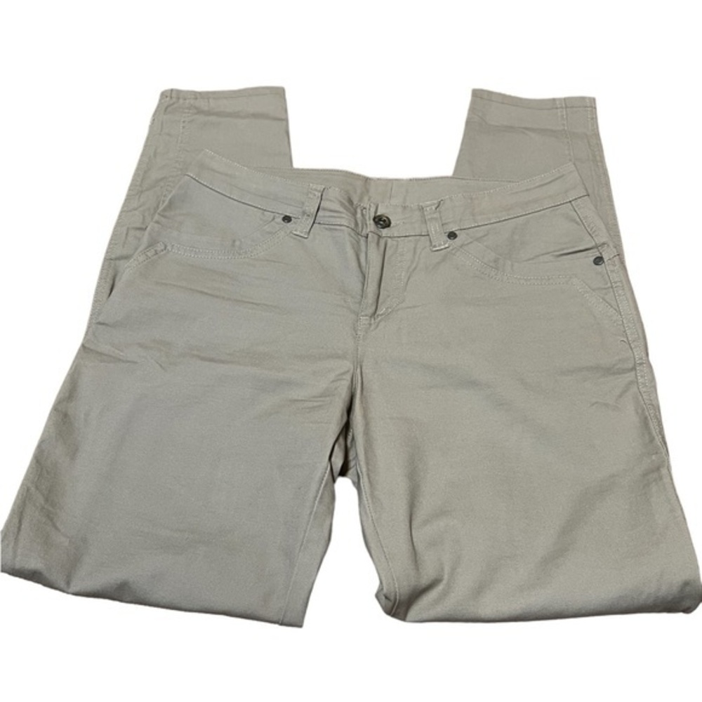 Kuhl Tan Pants Cotton Blend Tapered Leg Size 6